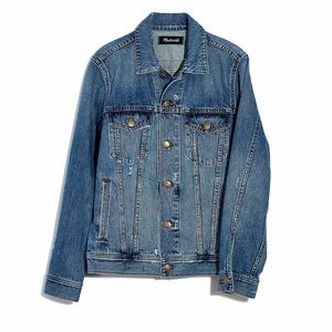 Madewell Classic Jean Jacket in Rivoli Wash Denim Trucker 100% Cotton S Men’s